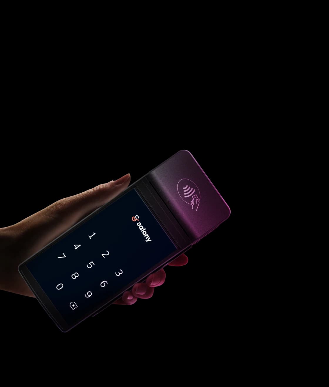 Salony-betaalautomaat met Tap to Pay